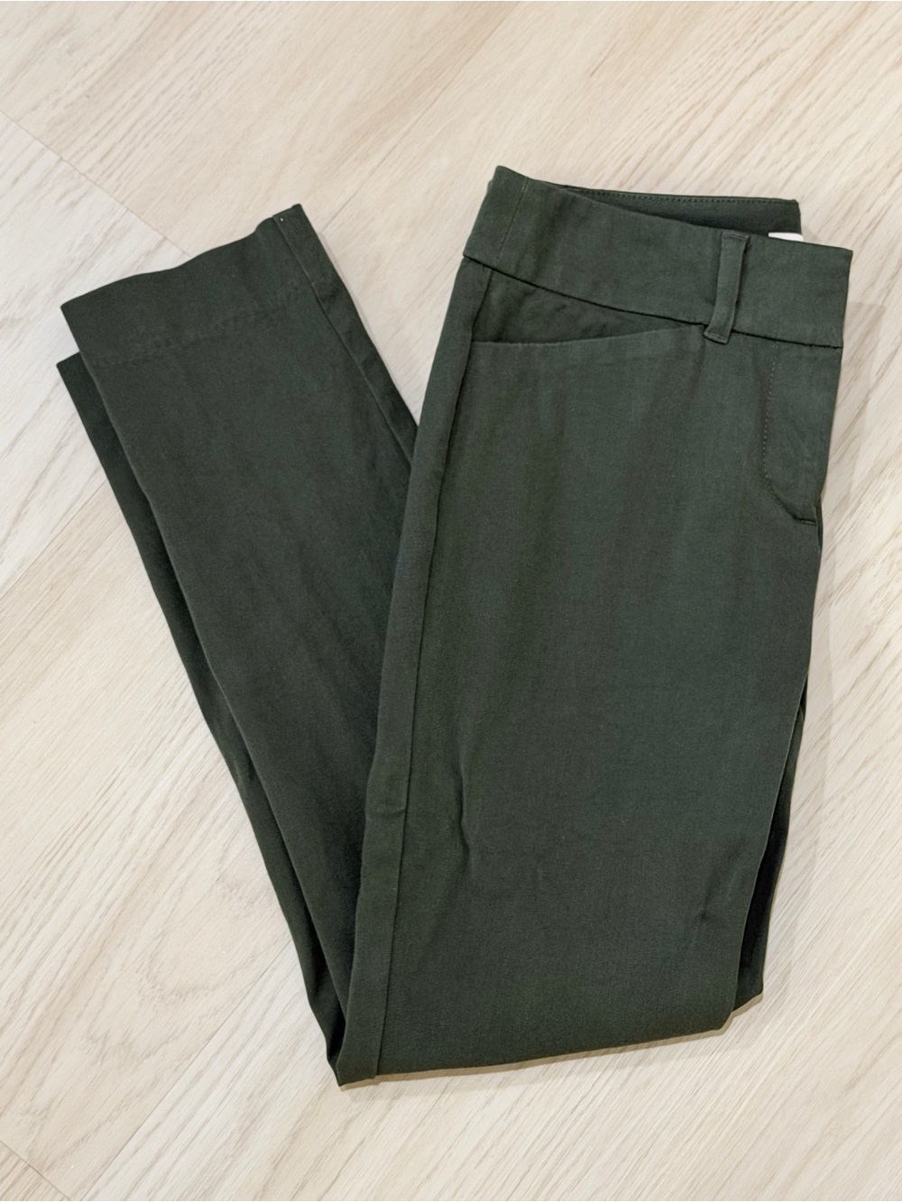 LOFT Olive Green Skinny Pants - Picture 4 of 4